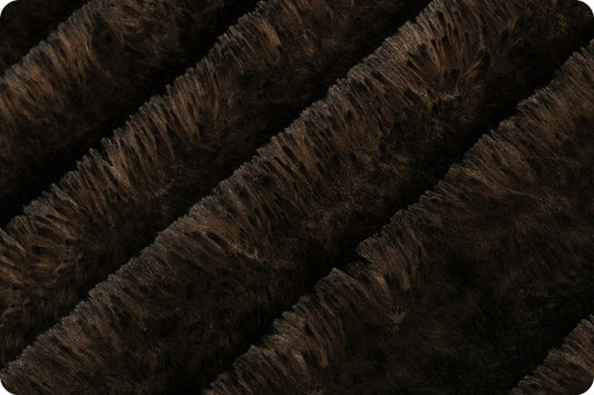 Minky -Luxe Cuddle Arctic Fox BLACK COFFEE From Shannon Fabrics