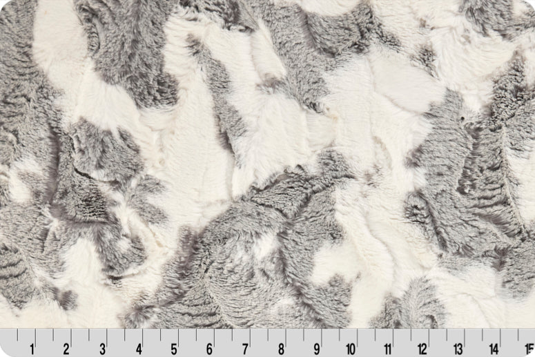 MINKY - Luxe Cuddle Baby Calf GRAPHITE from Shannon Fabrics - 60" Wide