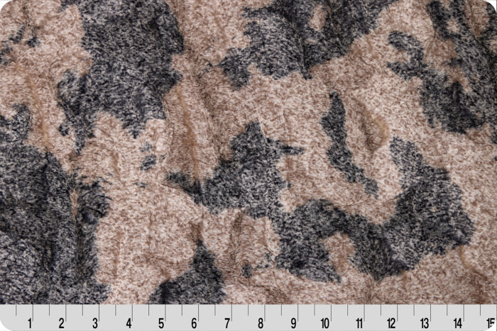 MINKY - Luxe Cuddle Baby Calf MOCHA from Shannon Fabrics - 60" Wide
