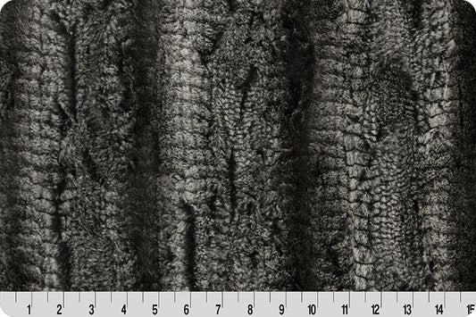 Minky - Luxe Cuddle Boa BLACK From Shannon Fabrics