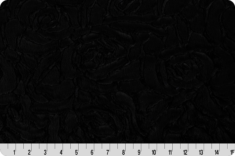 Minky - Luxe Cuddle Demi Rose BLACK From Shannon Fabrics