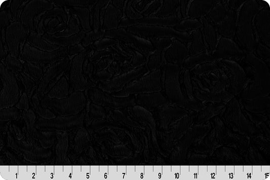 Minky - Luxe Cuddle Demi Rose BLACK From Shannon Fabrics