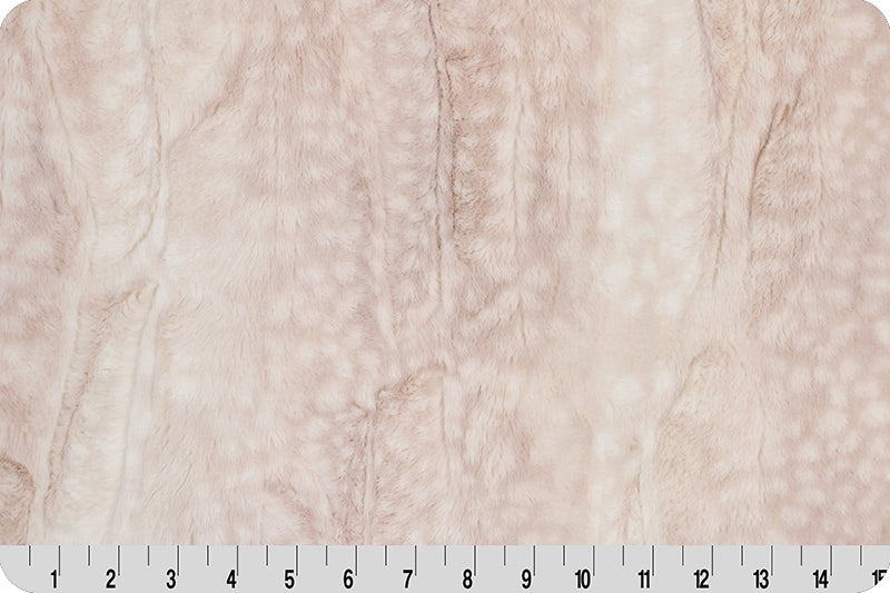 Minky - Luxe Cuddle Fawn Rosewater From Shannon Fabrics - 60" Wide