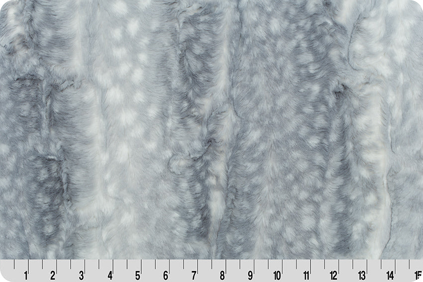 Minky - Luxe Cuddle Fawn Silver From Shannon Fabrics - 60" Wide