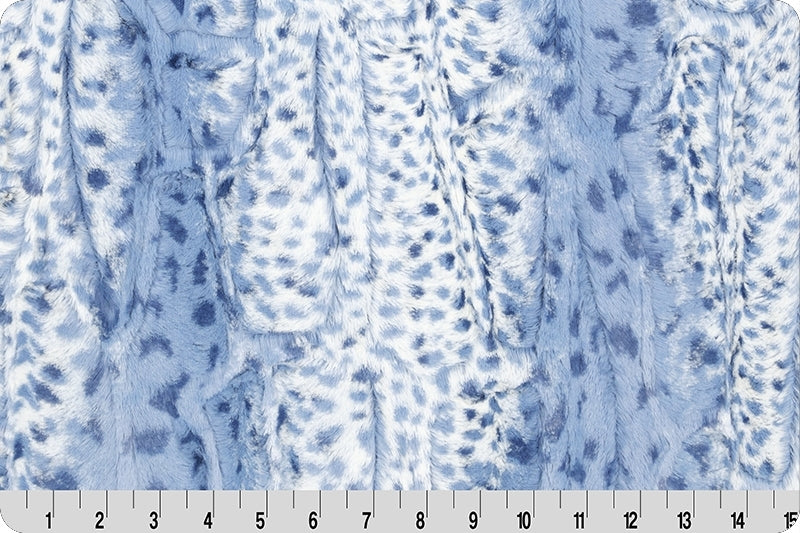 Minky - Luxe Cuddle Fawn BLUEBELL From Shannon Fabrics - 60" Wide