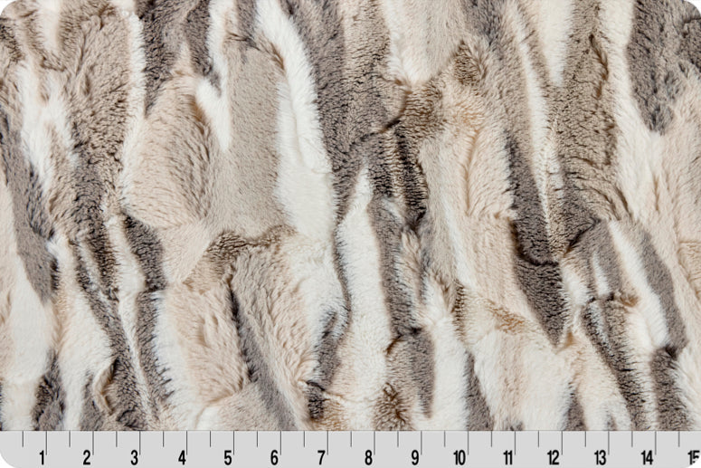 MINKY - Luxe Cuddle Frosted Himalayan PEWTER from Shannon Fabrics