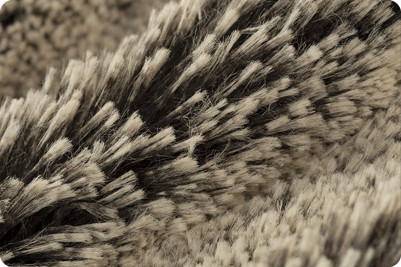 Minky - Luxe Cuddle Frosted Shaggy BLACK/BEIGE From Shannon Fabrics