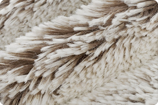 Minky - Luxe Cuddle Frosted Shaggy COCOA/SNOW From Shannon Fabrics