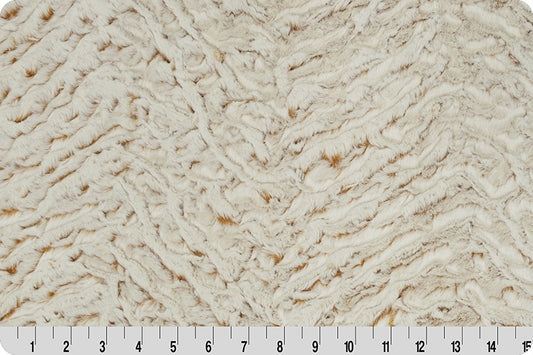 Minky - Luxe Cuddle® Frosted Zebra CAMEL From Shannon Fabrics