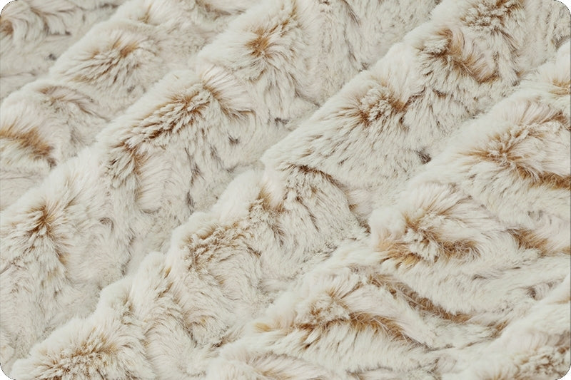 Minky - Luxe Cuddle® Frosted Zebra CAMEL From Shannon Fabrics - 60" Wide
