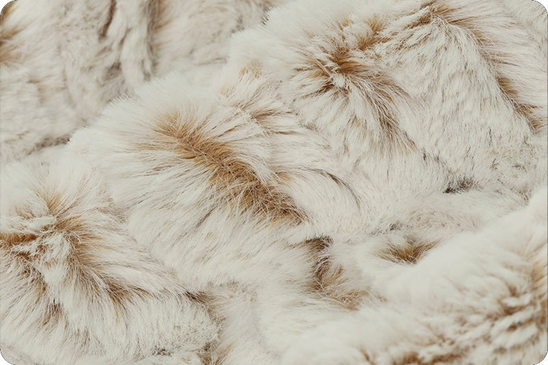 Minky - Luxe Cuddle® Frosted Zebra CAMEL From Shannon Fabrics - 60" Wide