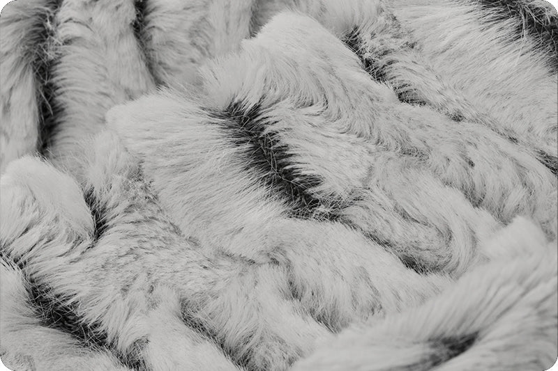 Minky - Luxe Cuddle® Frosted Zebra Gray from Shannon Fabrics