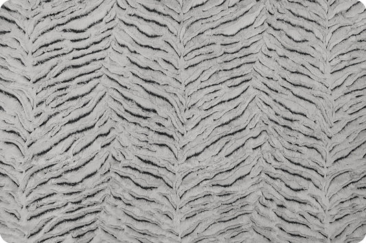 Minky - Luxe Cuddle® Frosted Zebra Gray from Shannon Fabrics