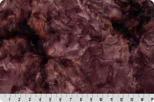Minky - Luxe Cuddle® Galaxy BLACK CHERRY from Shannon Fabrics
