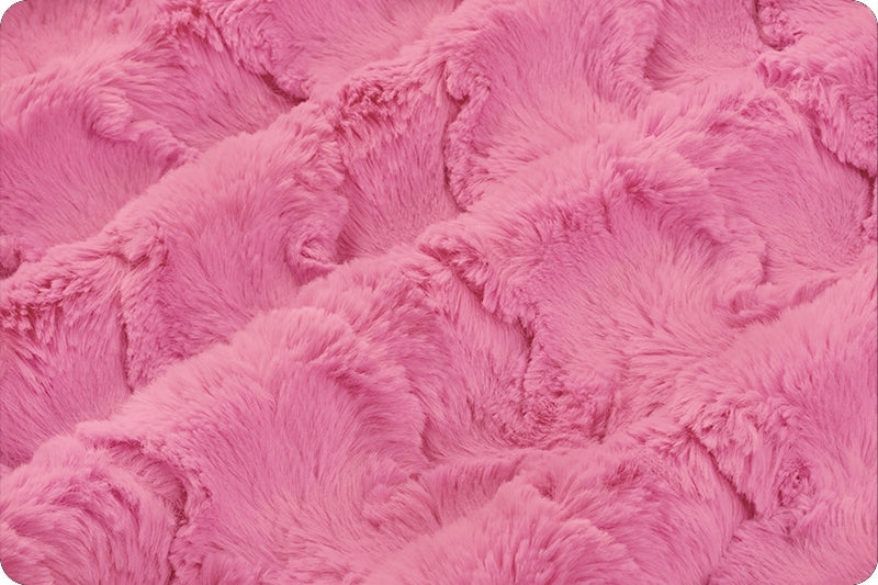 Minky- Luxe Cuddle® Glacier HOT PINK From Shannon Fabrics