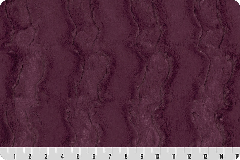 Minky- Luxe Cuddle® Glacier PLUMWINE From Shannon Fabrics