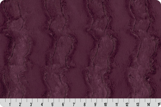 Minky- Luxe Cuddle® Glacier PLUMWINE From Shannon Fabrics