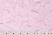 Minky - Luxe Cuddle Hearts BLUSH From Shannon Fabrics