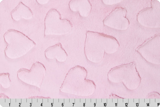 Minky - Luxe Cuddle Hearts BLUSH From Shannon Fabrics