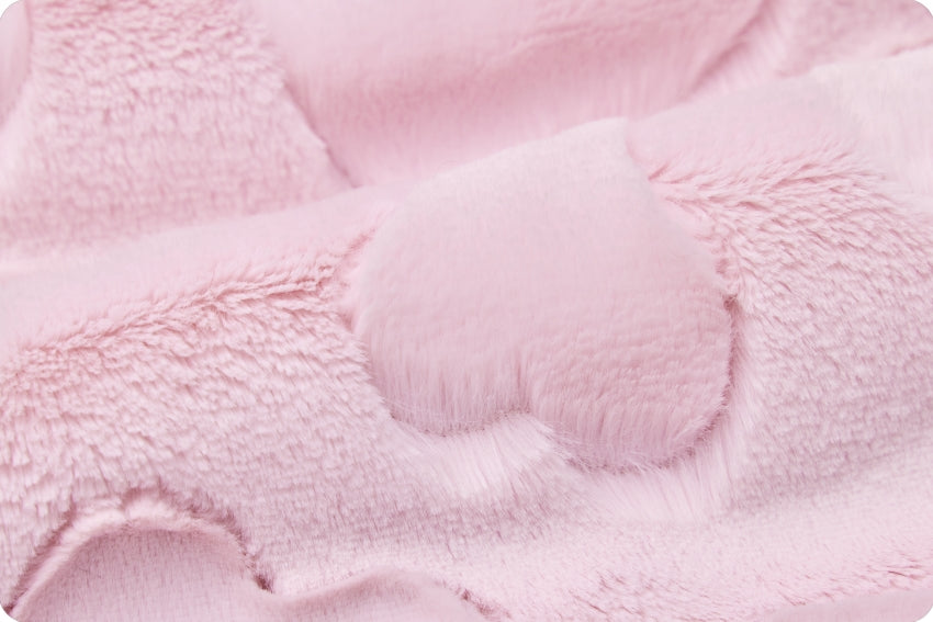 Minky - Luxe Cuddle Hearts BLUSH From Shannon Fabrics