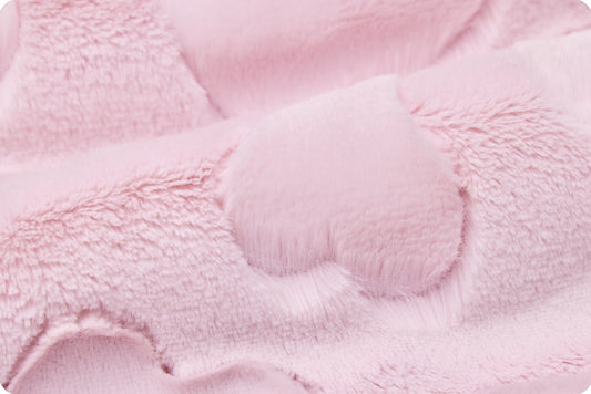 Minky - Luxe Cuddle Hearts BLUSH From Shannon Fabrics