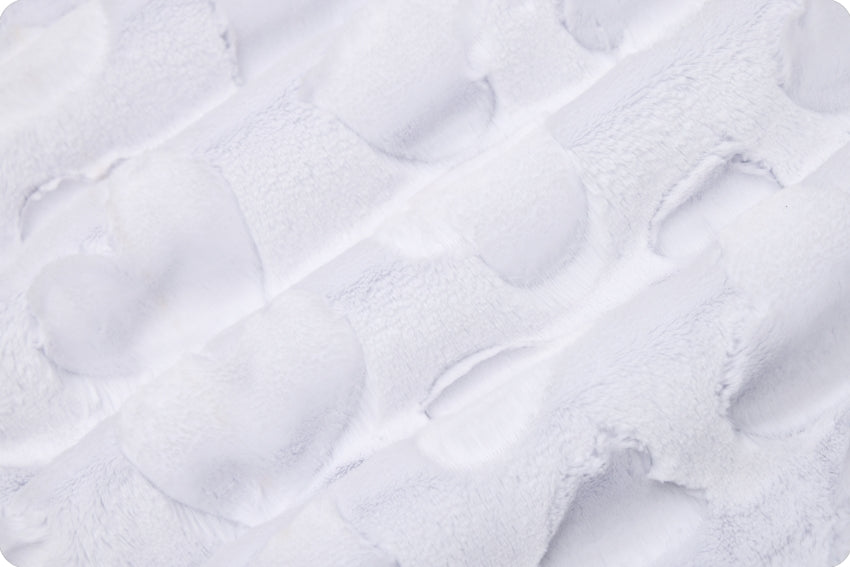 Minky - Luxe Cuddle Hearts SNOW From Shannon Fabrics