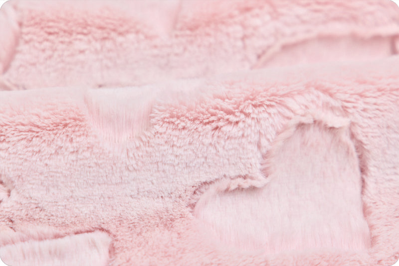 Minky - Luxe Cuddle Heather Hearts ROSEWATER From Shannon Fabrics