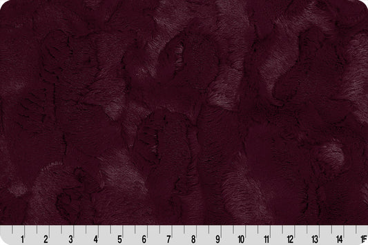 Minky - BLACK CHERRY Luxe Cuddle Hide From Shannon Fabrics