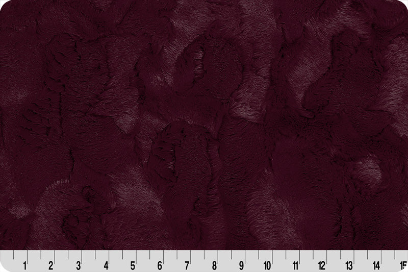 Minky - BLACK CHERRY Luxe Cuddle Hide From Shannon Fabrics - 60" Wide