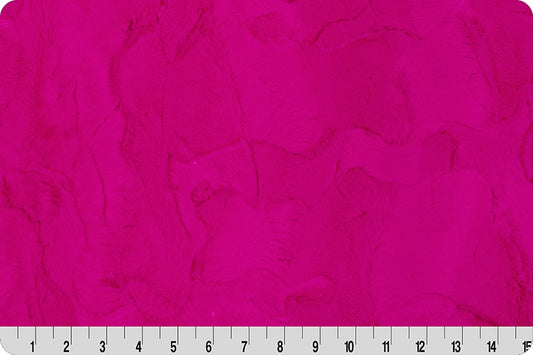 Minky - Cerise Luxe Cuddle Hide From Shannon Fabrics