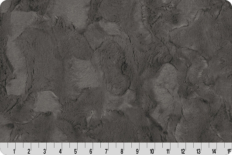 Minky - Charcoal Luxe Cuddle Hide From Shannon Fabrics - 60" Wide