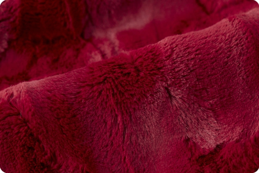 Minky - CRIMSON Luxe Cuddle Hide From Shannon Fabrics - 60" Wide