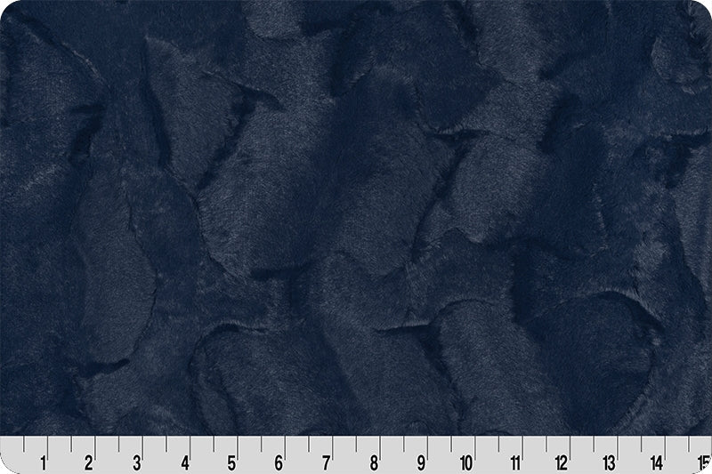 Minky - Navy Luxe Cuddle Hide From Shannon Fabrics - 60" Wide