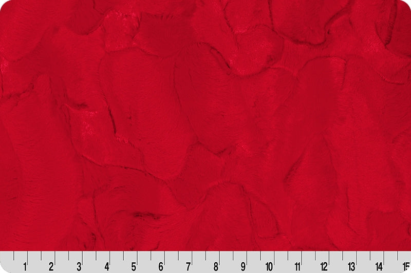 Minky - Red Luxe Cuddle Hide From Shannon Fabrics - 60" Wide