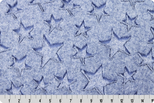 Minky - Luxe Cuddle Heather Stars STONE WASH From Shannon Fabrics