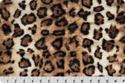 Minky -Luxe Cuddle Bobcat Milan CAMEL/BLACK From Shannon Fabrics-SOLD UNSTRETCHED