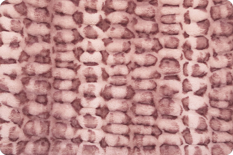 Minky -Luxe Cuddle® Milan Clouded Leopard Rosewater From Shannon Fabrics-SOLD UNSTRETCHED