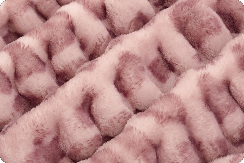 Minky -Luxe Cuddle® Milan Clouded Leopard Rosewater From Shannon Fabrics-SOLD UNSTRETCHED