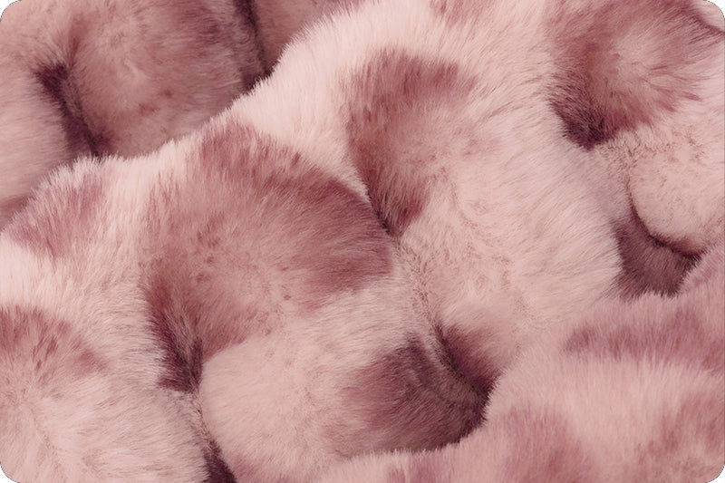 Minky -Luxe Cuddle® Milan Clouded Leopard Rosewater From Shannon Fabrics-SOLD UNSTRETCHED