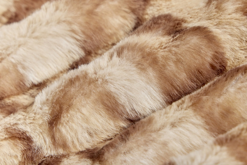 Minky -Luxe Cuddle® Milan Clouded Leopard FRENCH OAK From Shannon Fabrics-SOLD UNSTRETCHED