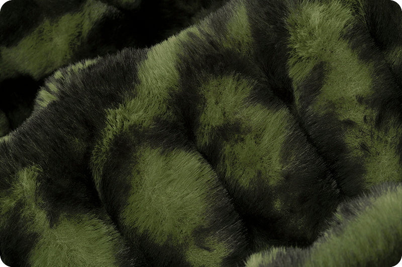 Minky -Luxe Cuddle Milan Enzo LODEN From Shannon Fabrics-SOLD UNSTRETCHED