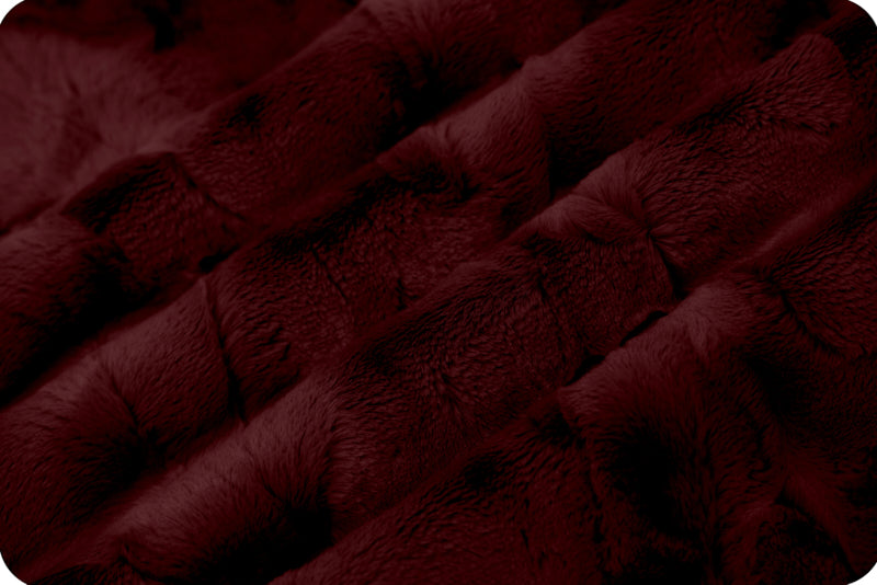 MINKY – 80" Extra Wide Lux Cuddle Mirage BLACK CHERRY From Shannon Fabrics