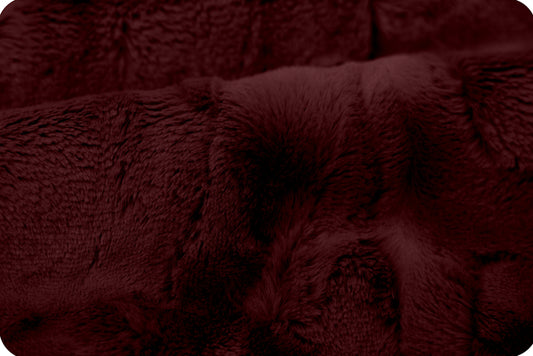 MINKY – 80" Extra Wide Lux Cuddle Mirage BLACK CHERRY From Shannon Fabrics