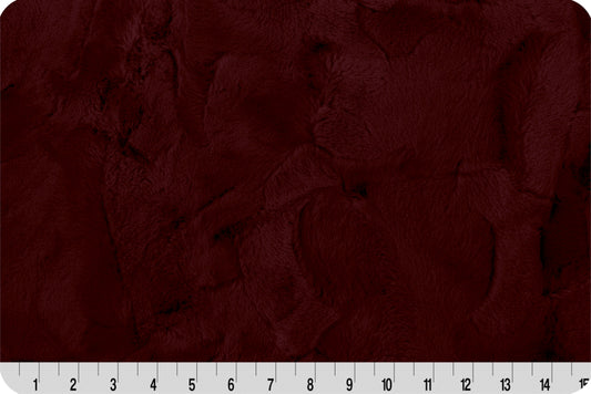 MINKY – 80" Extra Wide Lux Cuddle Mirage BLACK CHERRY From Shannon Fabrics