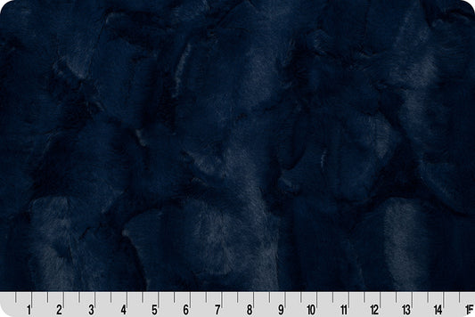 MINKY – 80" Extra Wide Lux Cuddle Mirage NAVY From Shannon Fabric