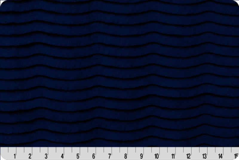 Minky - Luxe Cuddle® Embossed Paws NAVY From Shannon Fabrics