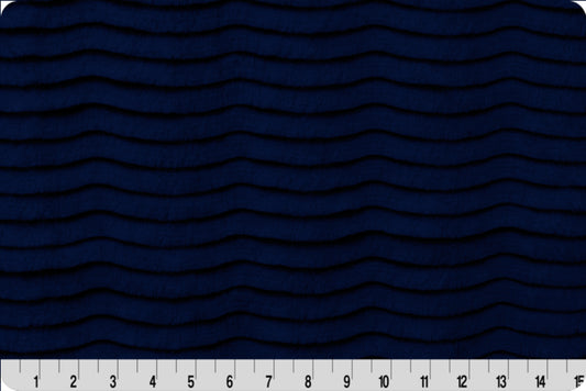 Minky - Luxe Cuddle® Embossed Paws NAVY From Shannon Fabrics
