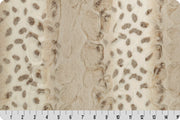Minky - Luxe Cuddle Arctic Lynx Ice/Taupe From Shannon Fabrics