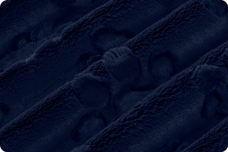 Minky - Luxe Cuddle® Embossed Paws NAVY From Shannon Fabrics