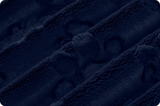 Minky - Luxe Cuddle® Embossed Paws NAVY From Shannon Fabrics